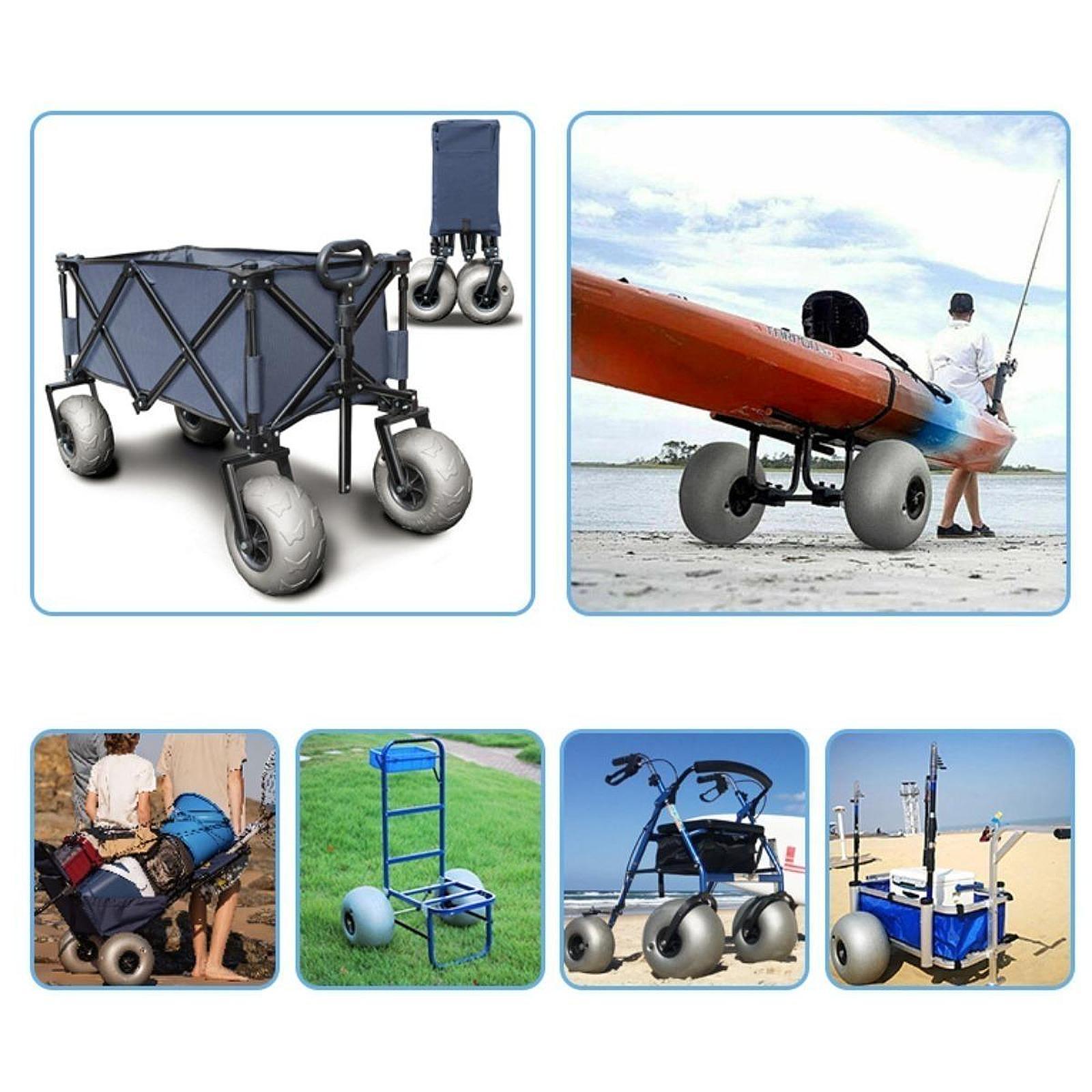 عجلات شاطئية مقاس 16 بوصة، إطا - مراجعة Fishing Kayak Cart وسعره